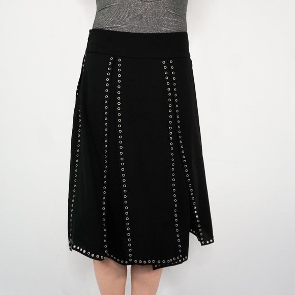 MICHAEL KORS COLLECTION Metal Eyelet Layered Skirt - Picture 5 of 8